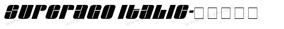 Superago Italic字体转换